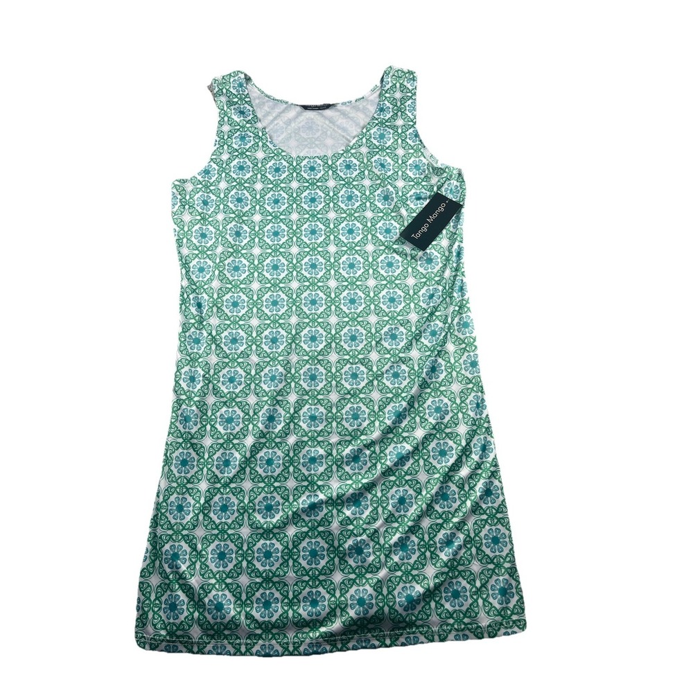 Tango‎ Mango Multicolor Shift Dress Sleeveless Geometric Paisley Women XXL NWT